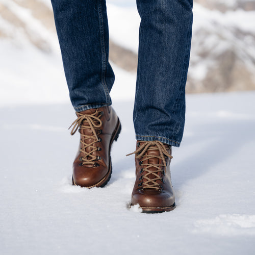 Men’s Hiking Boots in brown leather Velasca