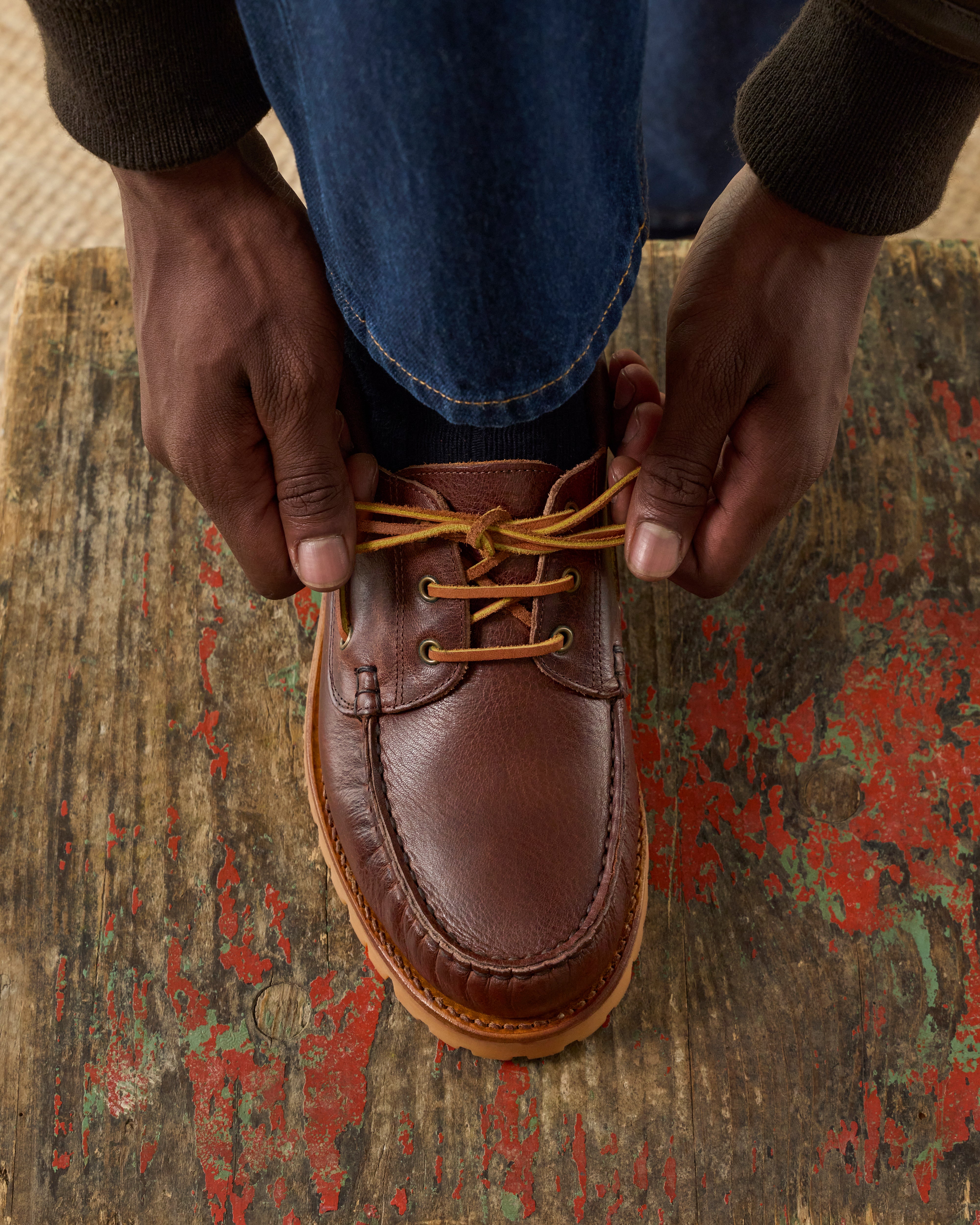Men's boat shoes with a Vibram rubber sole Velasca