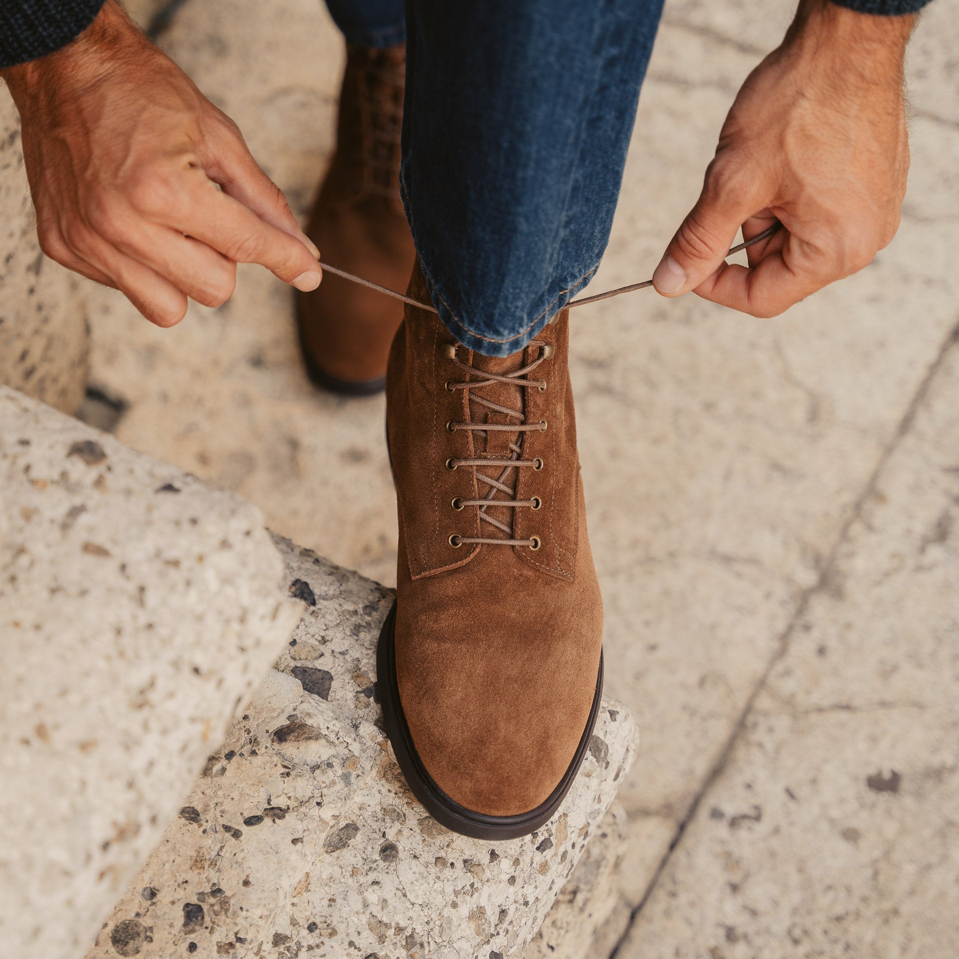 tobacco suede boots Benzinatt tobacco suede boots Benzinatt