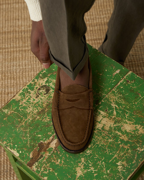 Flexa Brown Suede‎ Lace Up Loafers Made in Italy Astorflex Deukeflex Loafers & Slippers Brown | Wanan Luxury main image 3