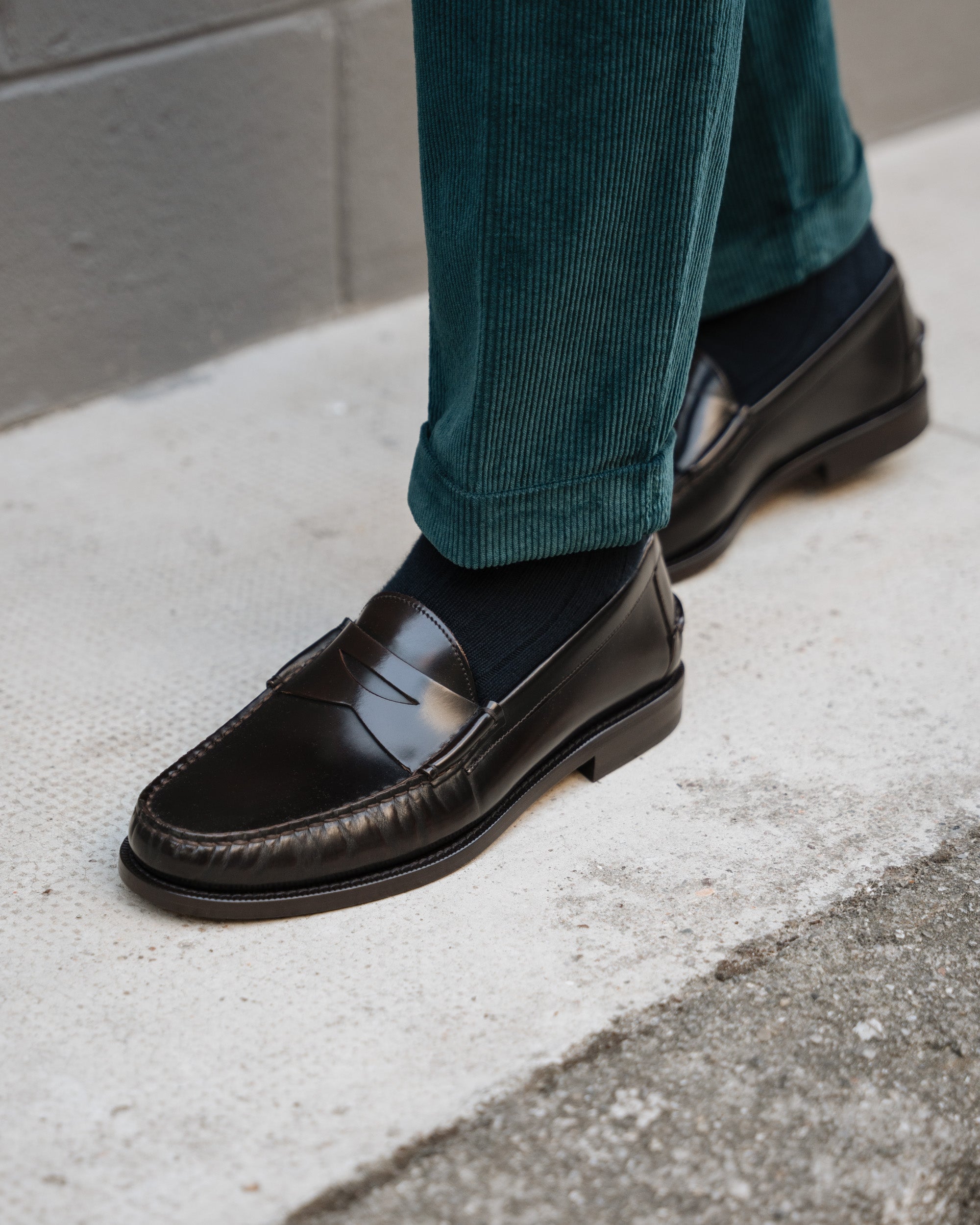 Velasca | Dark brown leather loafers, 100% Made in Italy