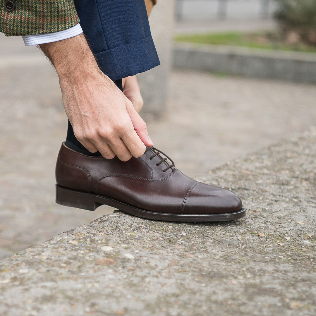 Men's minimal & classic full-grain leather Oxfords