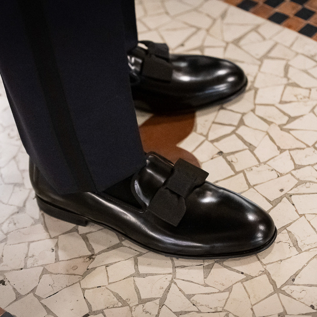 Opera Pump men's leather shoes with a tux | Fabio Attanasio for