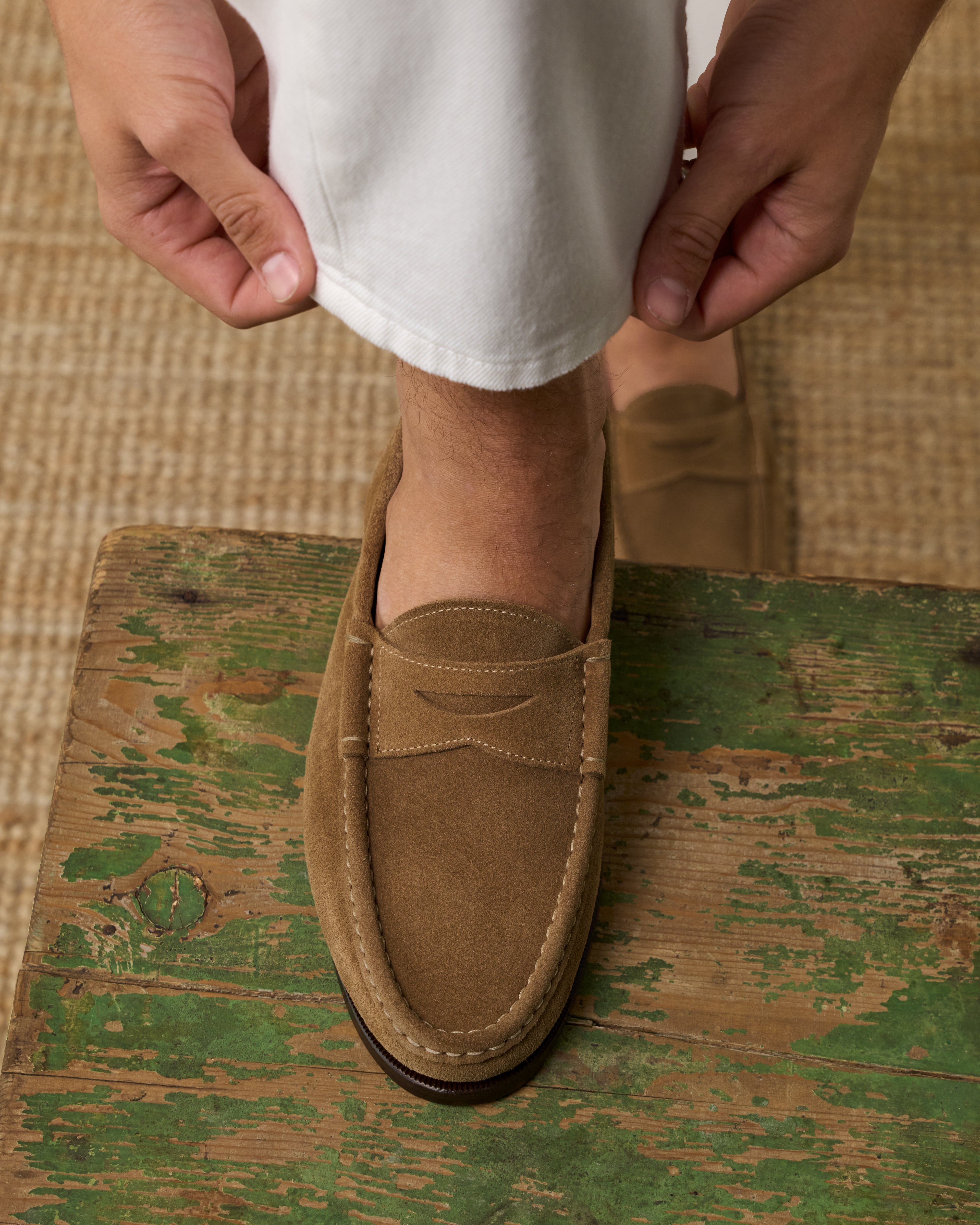 Velasca — Ost Penny Loafer, beige suede