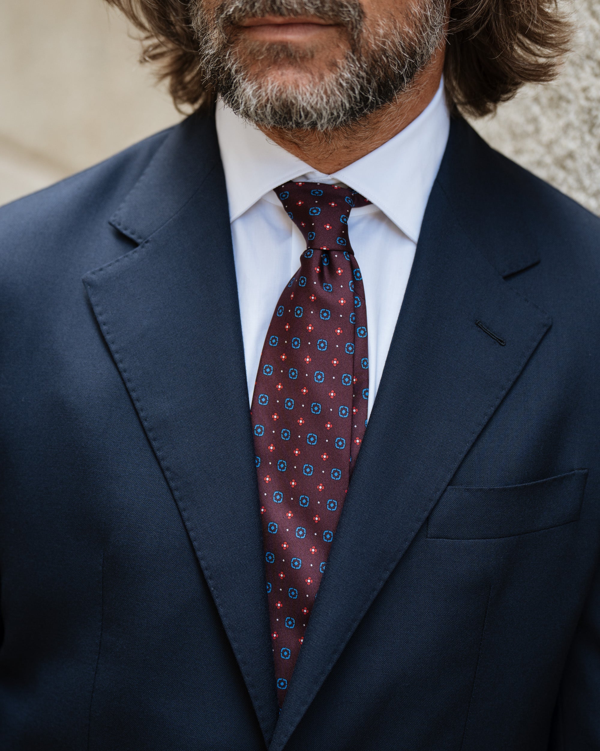 By J'S.a.bank Corporate Collection 100% Silk Fine Mens Wear Neck Tie