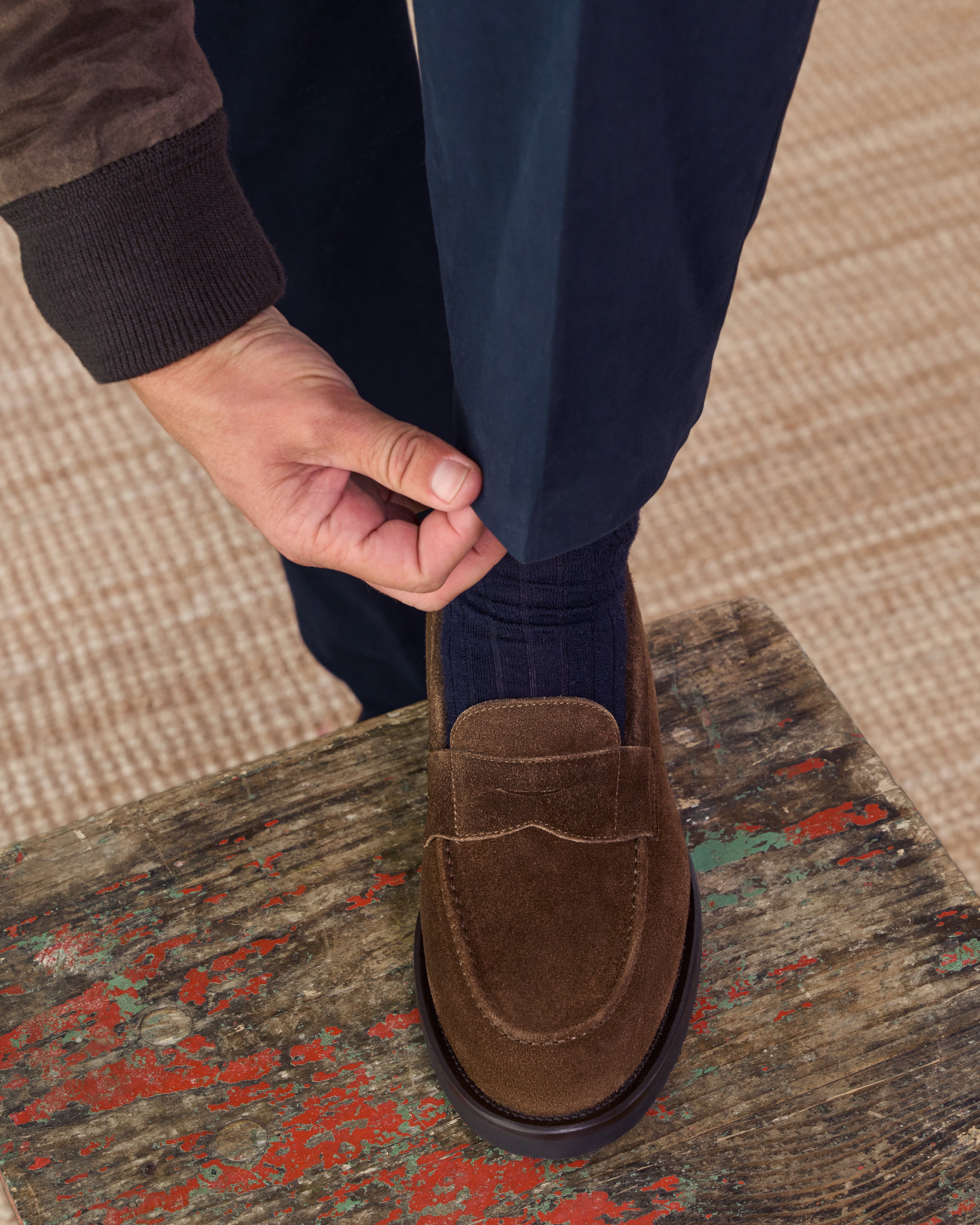 Velasca Milano Men\'s Brown Suede Loafers EU 40 made in Italy Velasca: Collectors main image 2