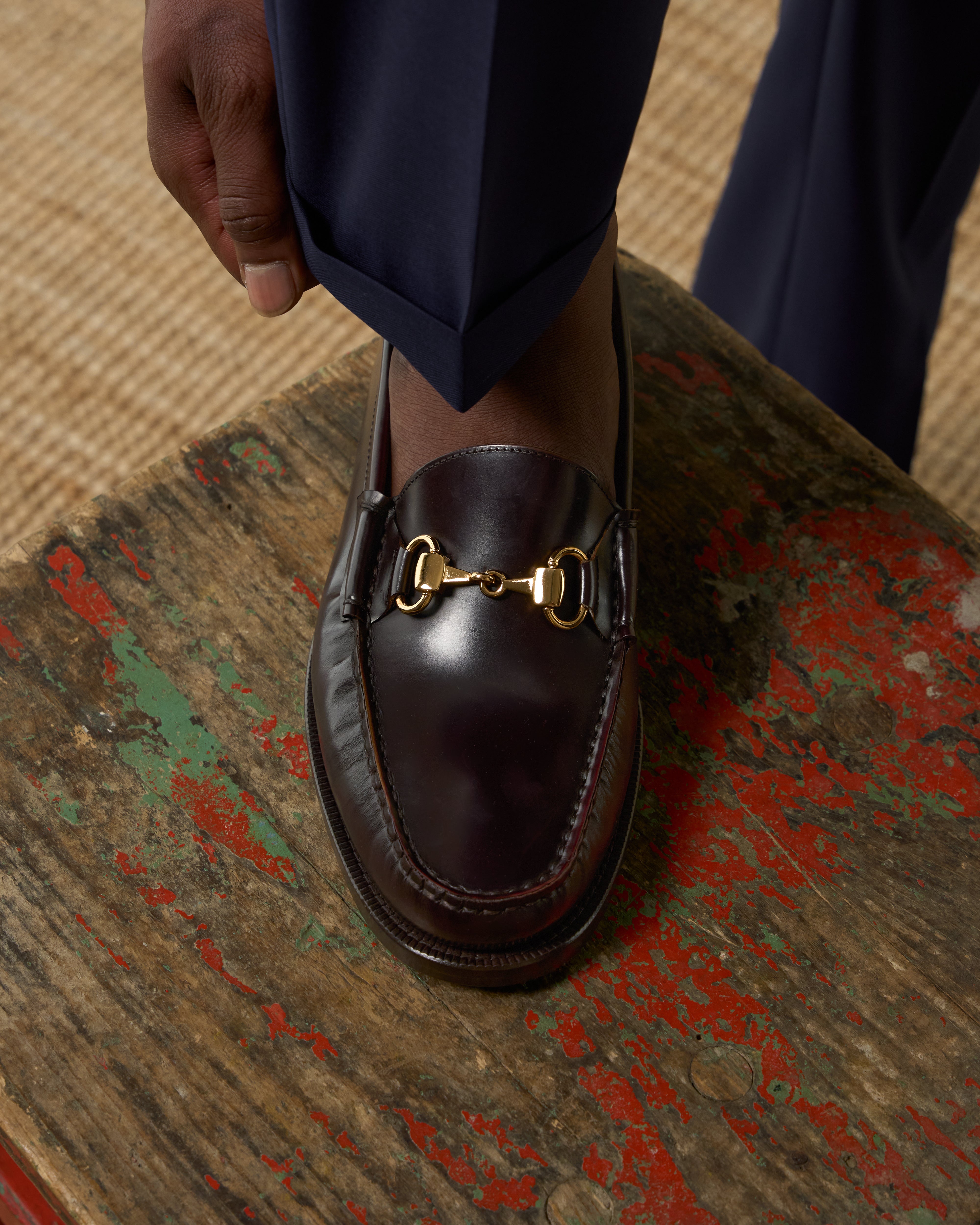 Horsebit brown leather college loafer, Made in Italy | Velasca