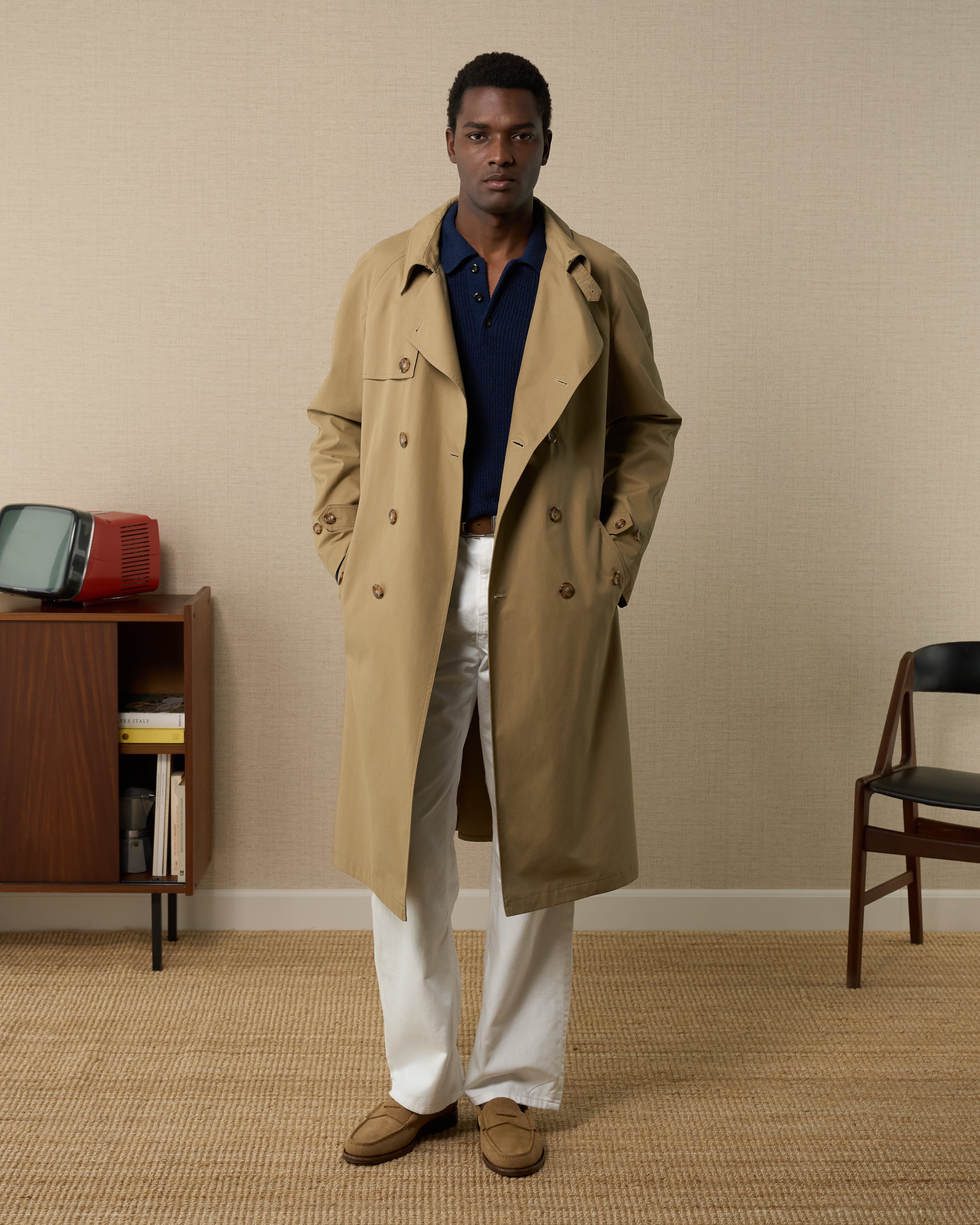未使用GroundY★T/W GABARDINE LONG DRAPE JKT T/W GABARDINE COLLARLESS 5-BUTTON LONG JACKET – THE SHOP YOHJI