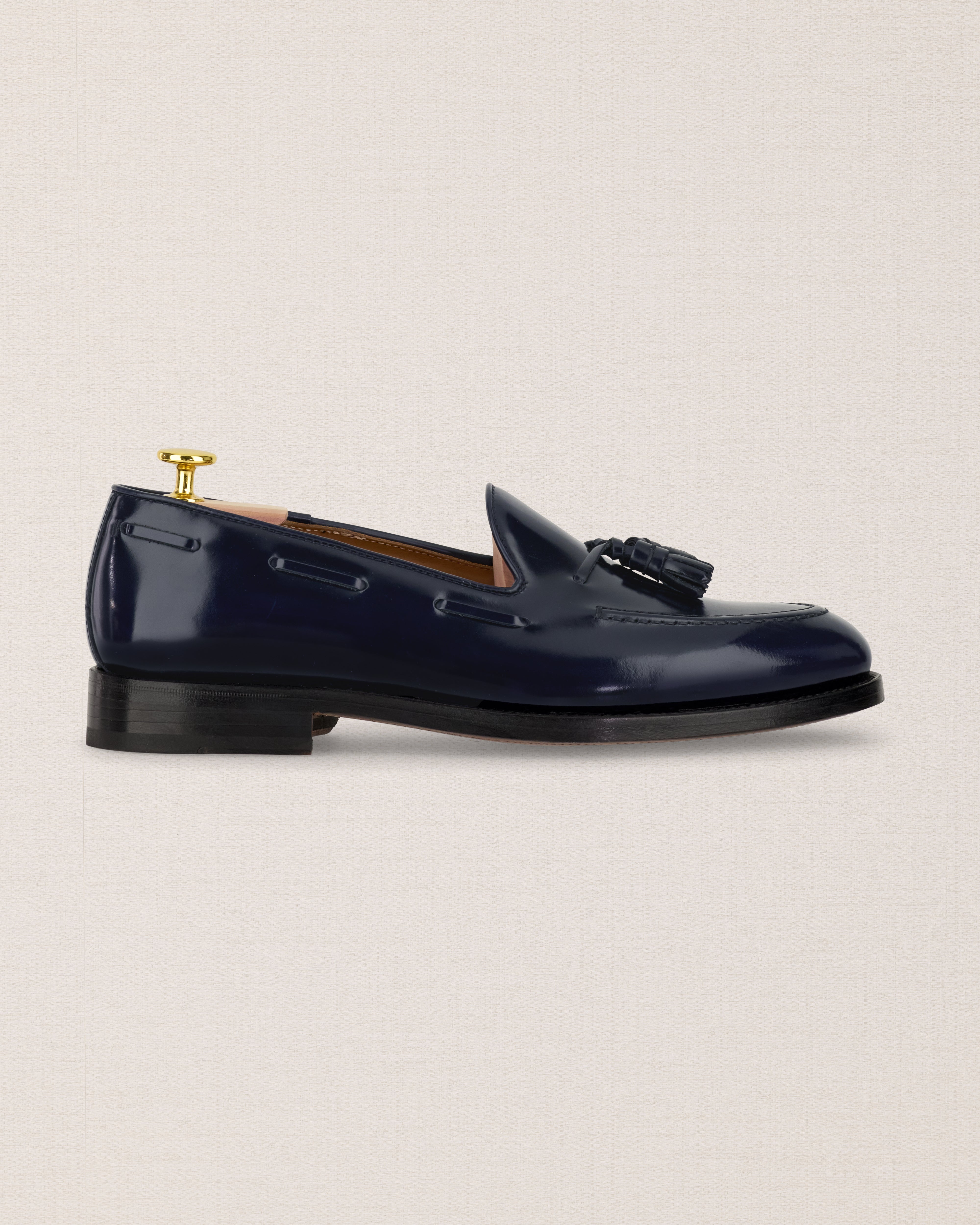 Sutor Mantellassi Blue Italian Leather Tassel Heeled Loafers Luxury Mens Size 10 Sutor Mantellassi Loafers for Men | Online Sale up to 72  main image 4