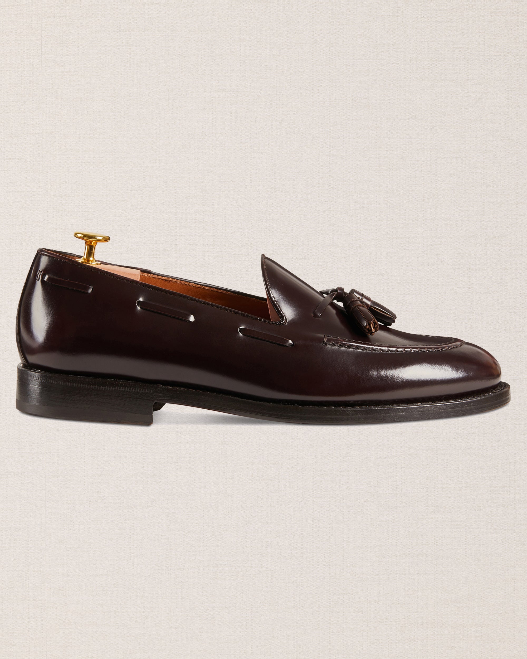 Gentle Souls Men\'s Dark Brown Leather Tassel Loafers Gentle Souls Suede Tassel Loafers Womens Medium Brown Suede  main image 2