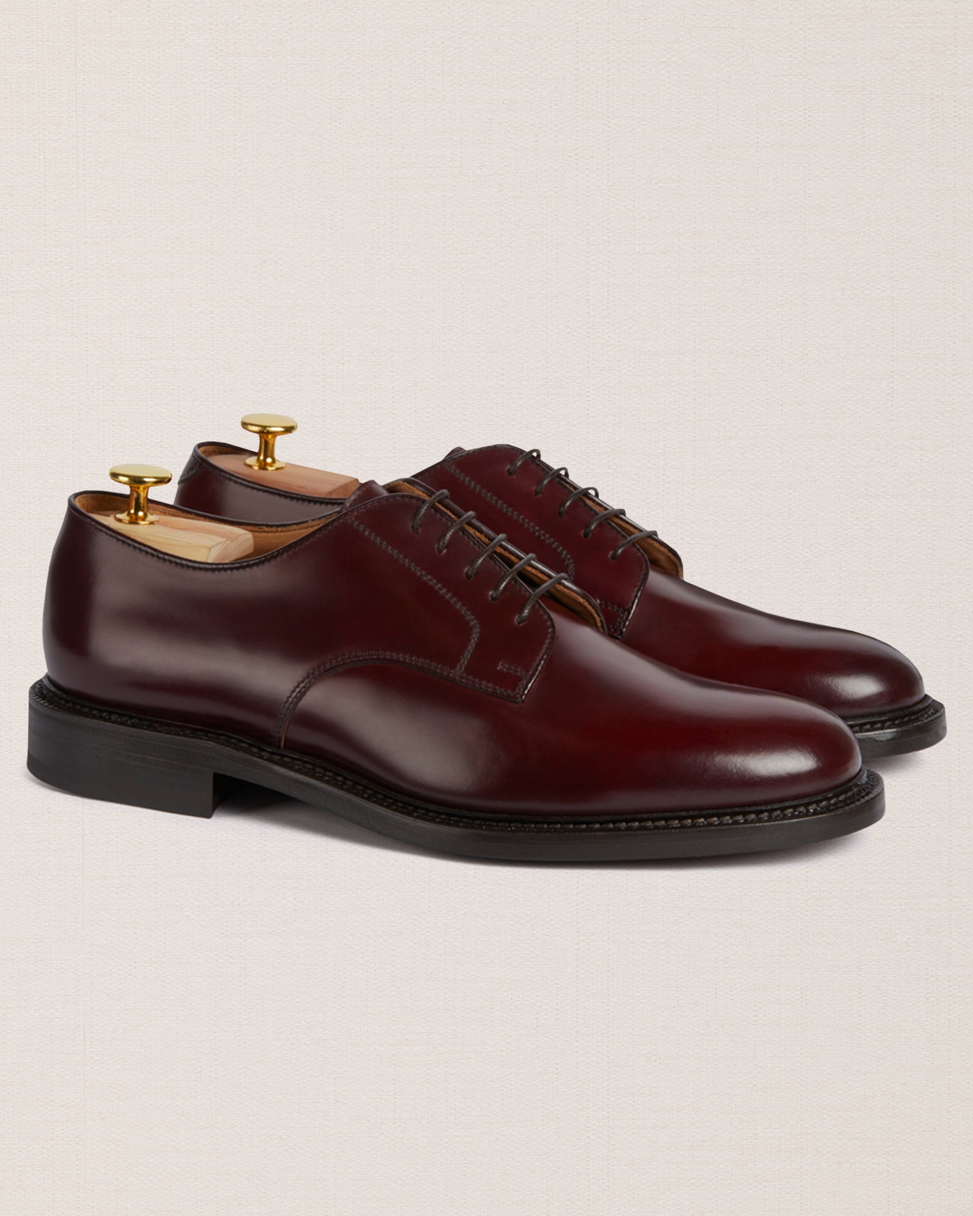 Velasca | Burgundy Derbies in cordovan leather