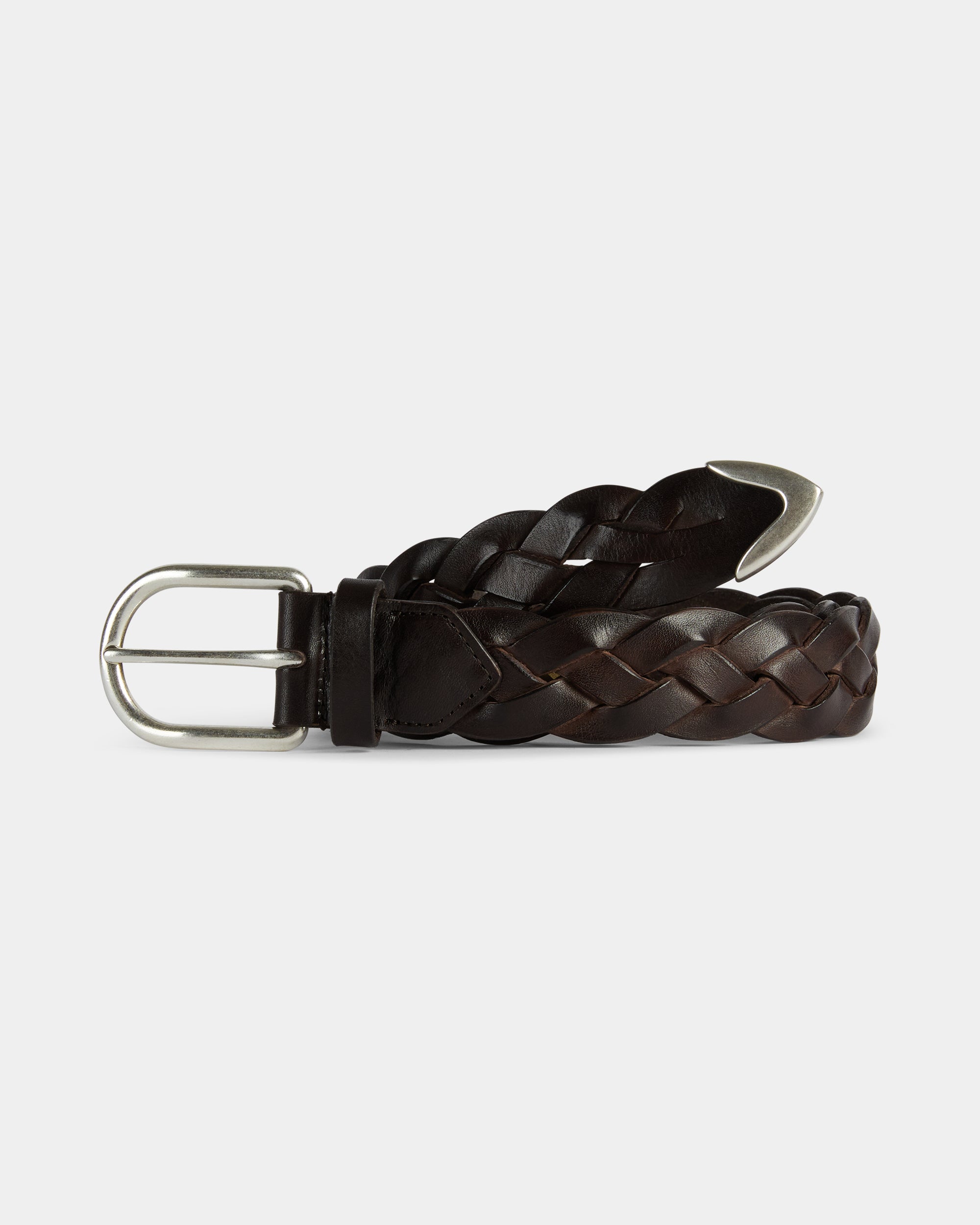 Velasca | Handwoven brown leather belt