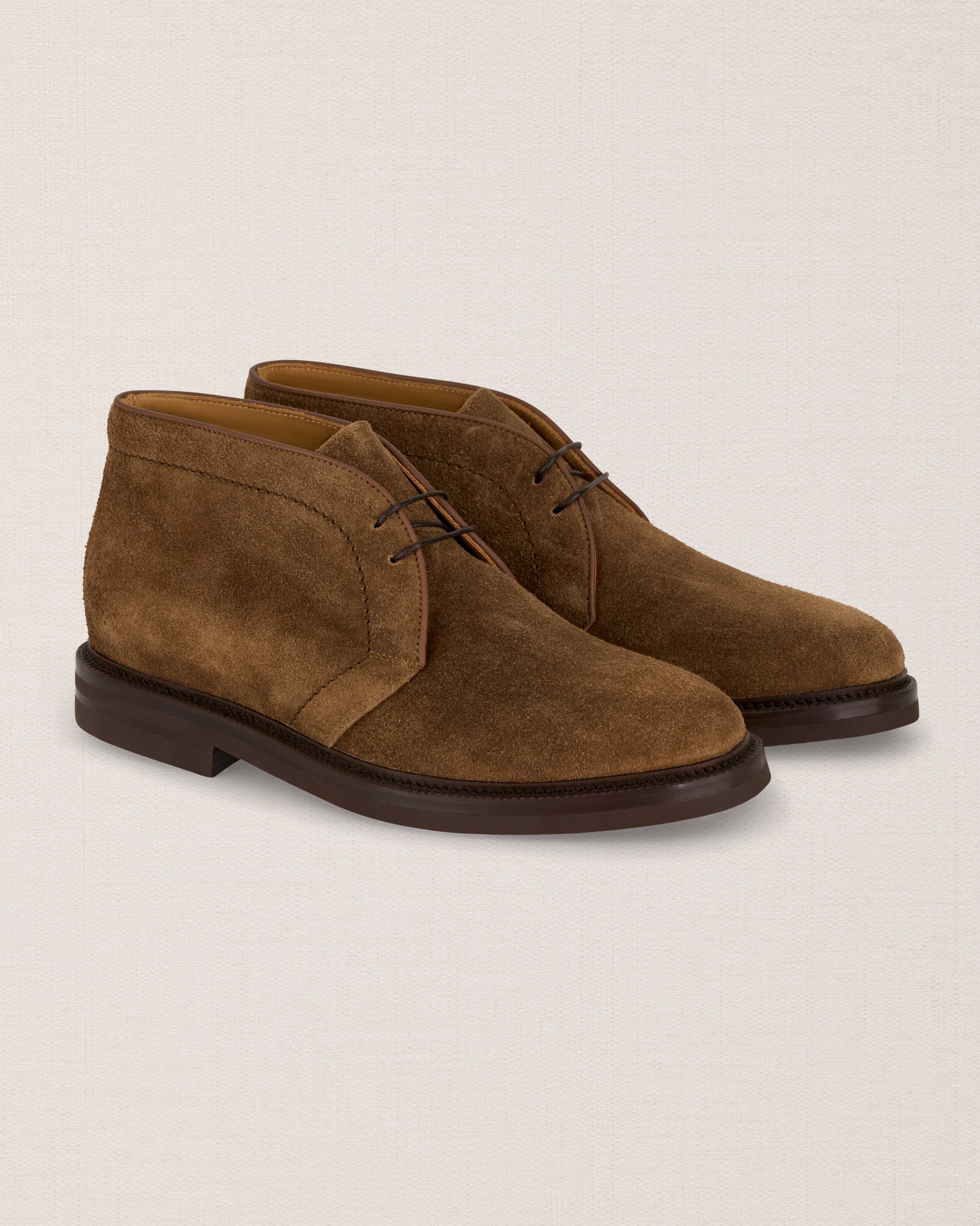 Men's tobacco brown suede desert boot | Velasca