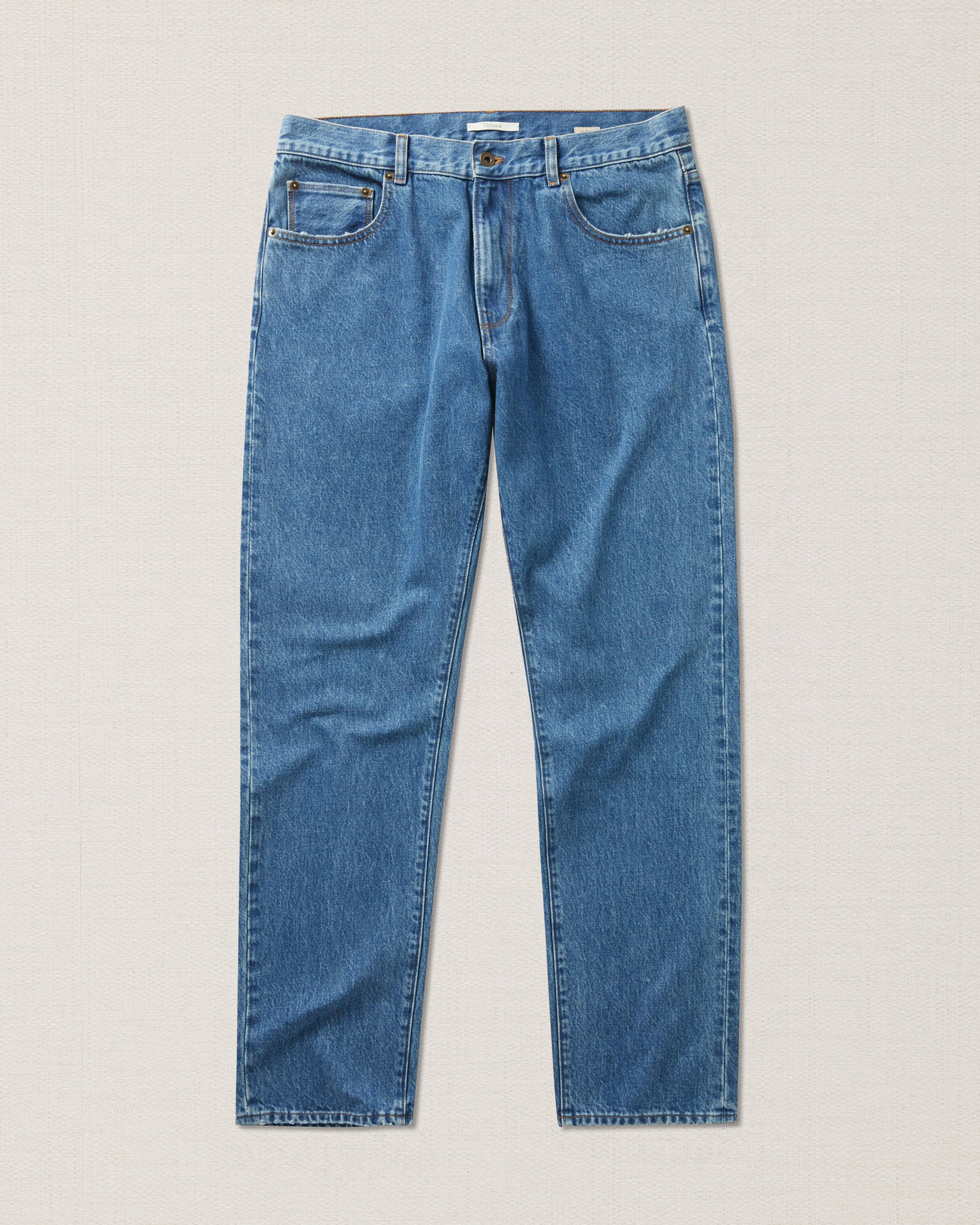 Medium blue cotton denim jeans, Made in Italy Velasca