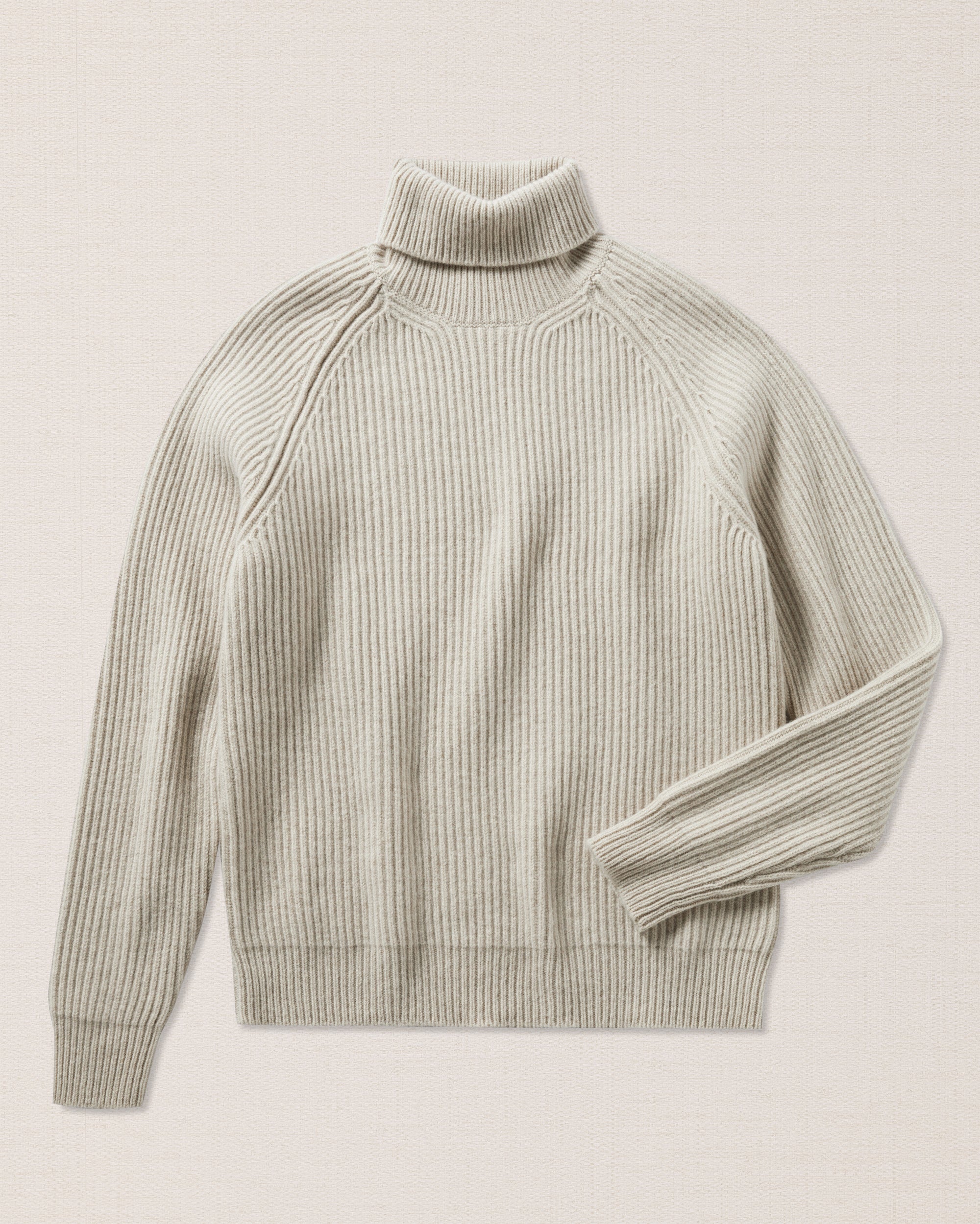 Grey wool turtleneck sweater, Made in Italy | Velasca