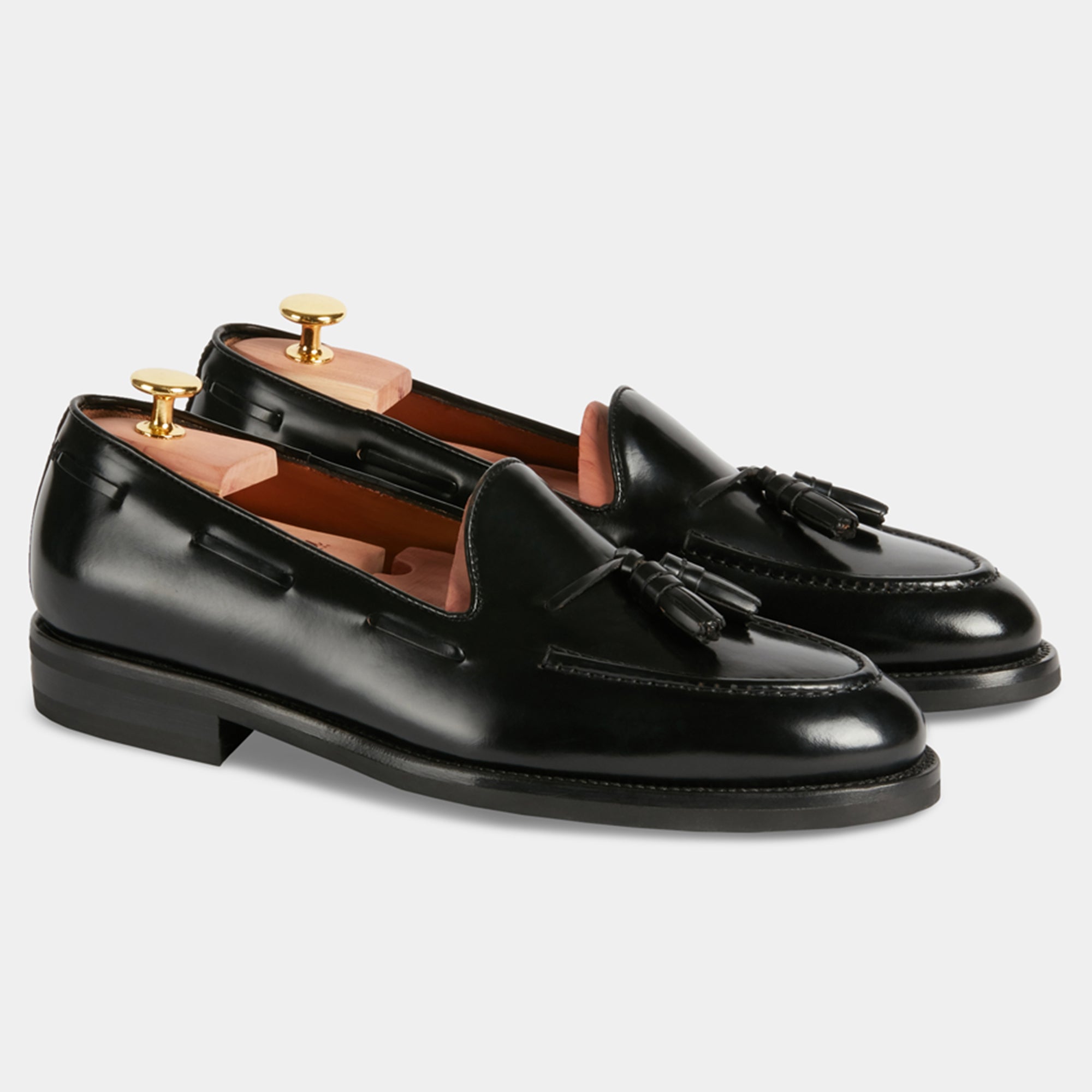 Men's handmade leather Tassel Loafer with Vibram rubber