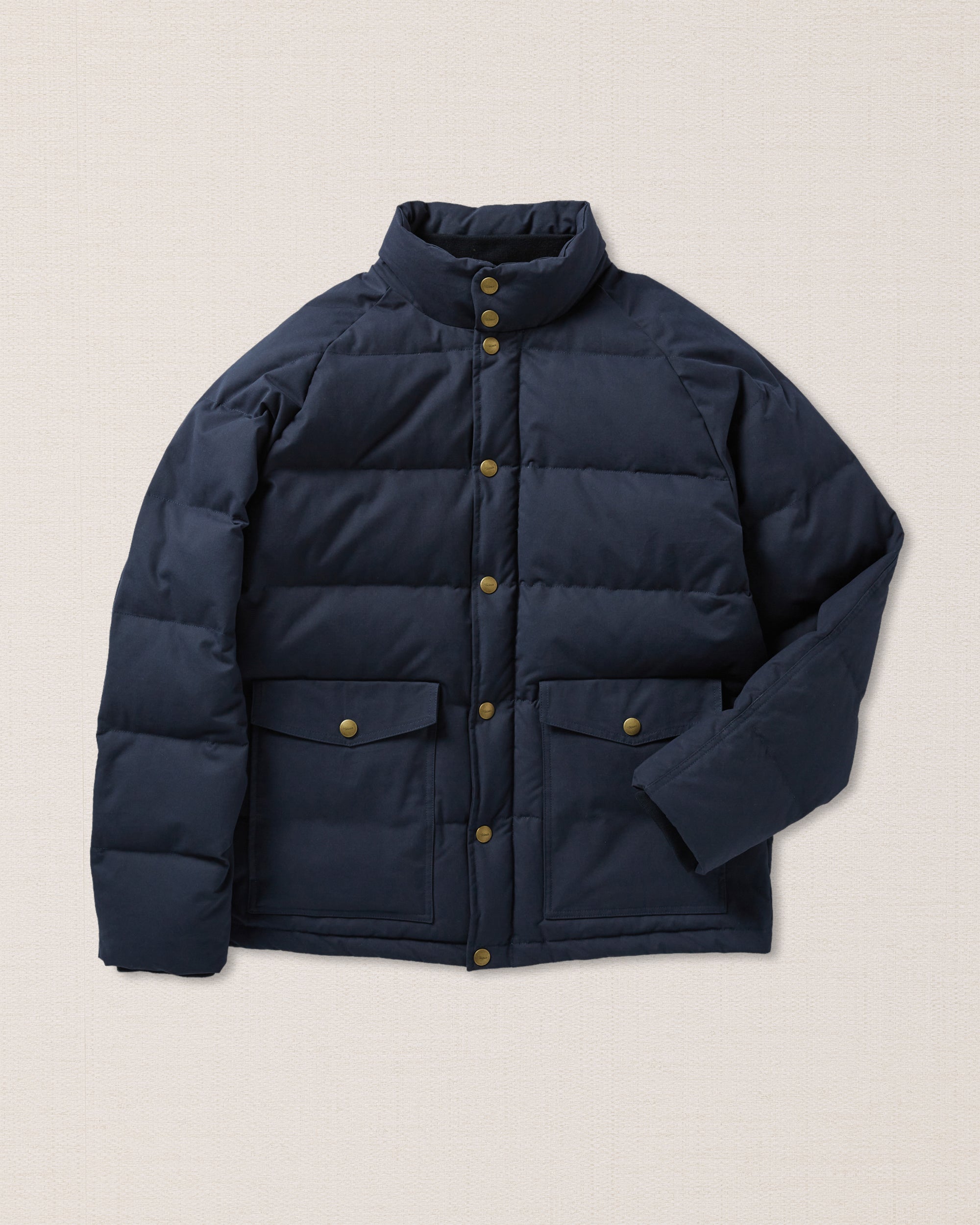 Dark blue vintage cotton down jacket, Made in Italy | Velasca
