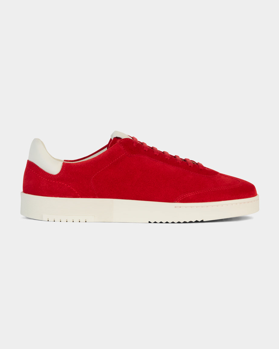 Velasca Red suede leather sneakers, entirely Made in Italy