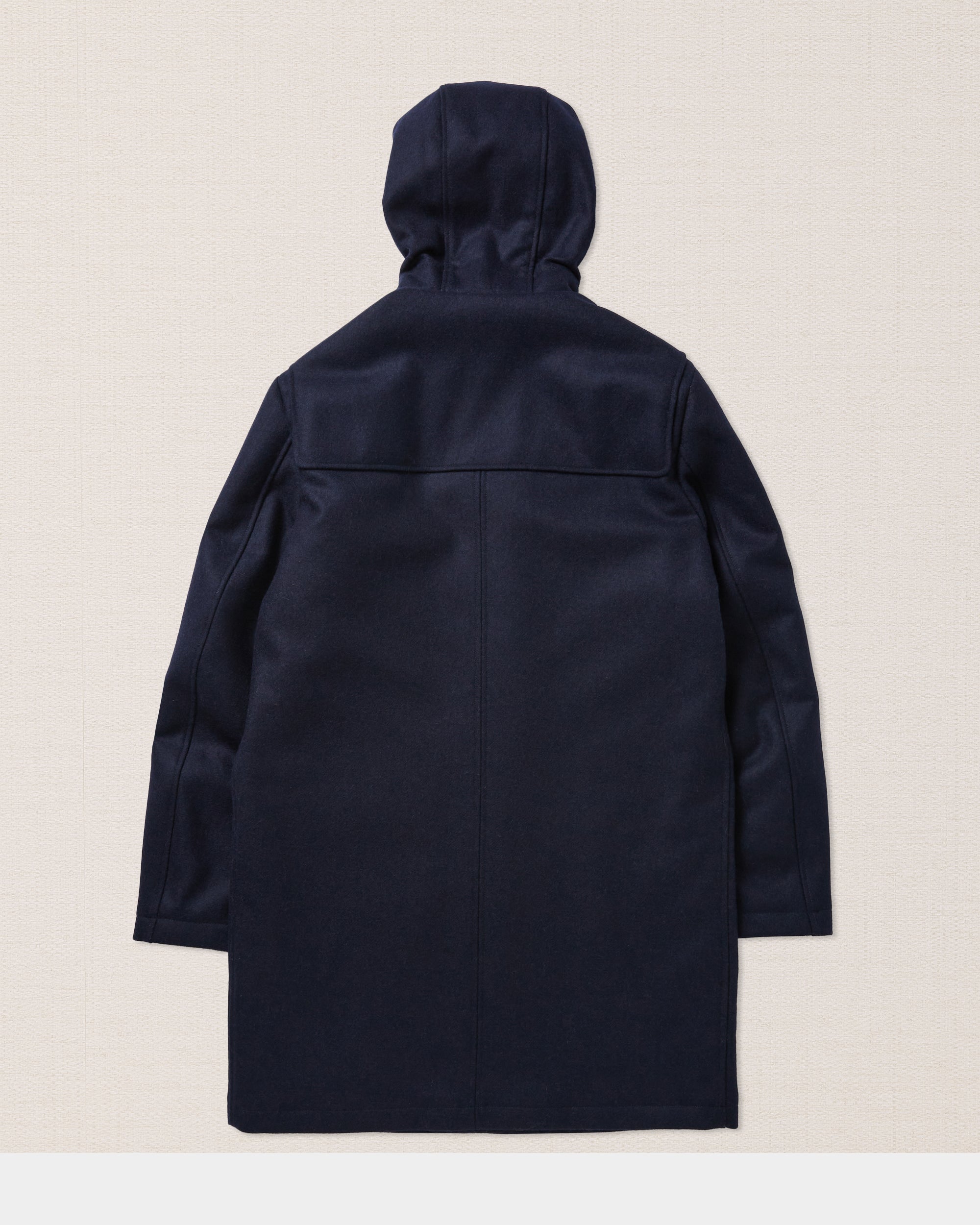 Dark blue wool classic duffle coat, Made in Italy | Velasca