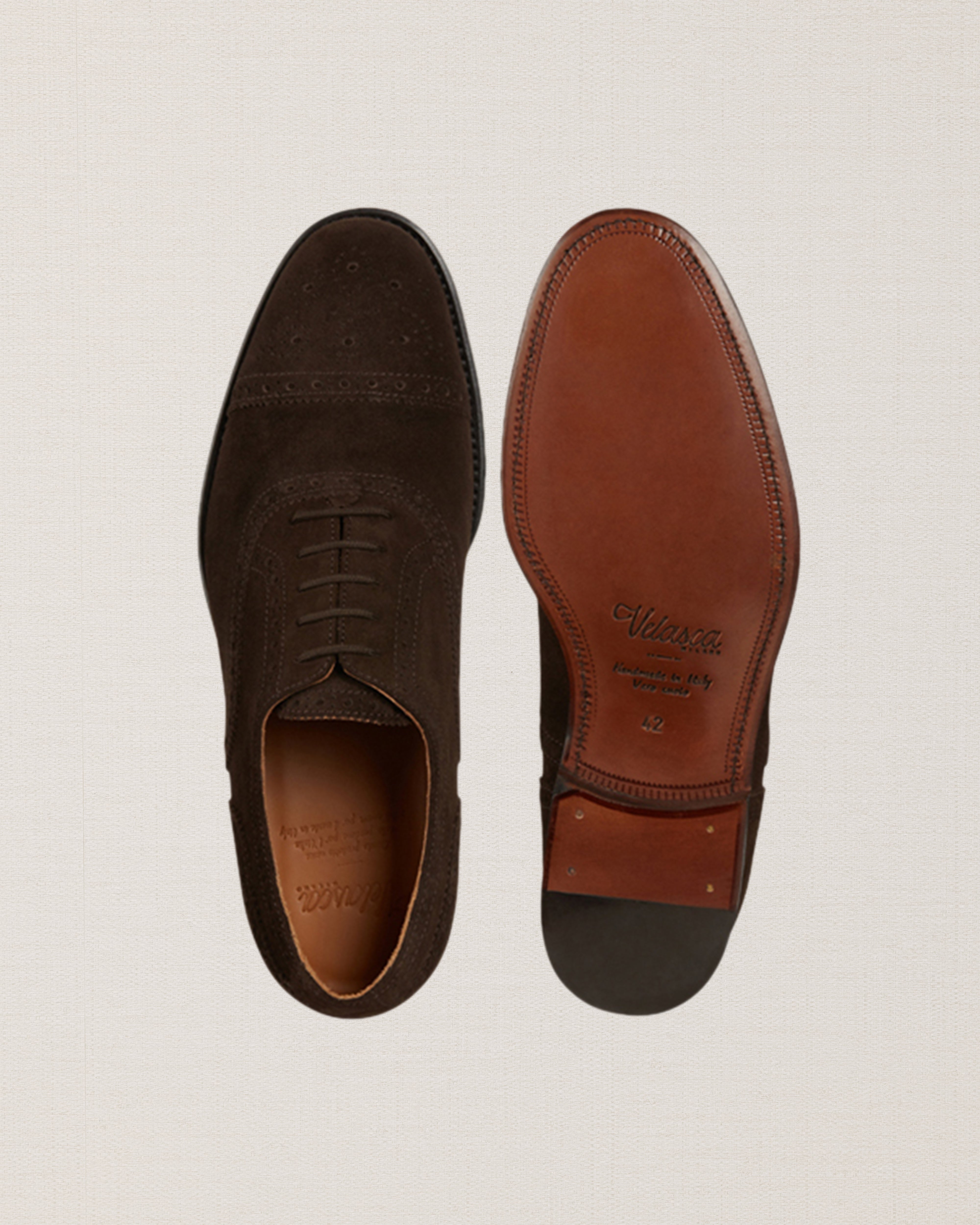 Men's suede Oxford shoes