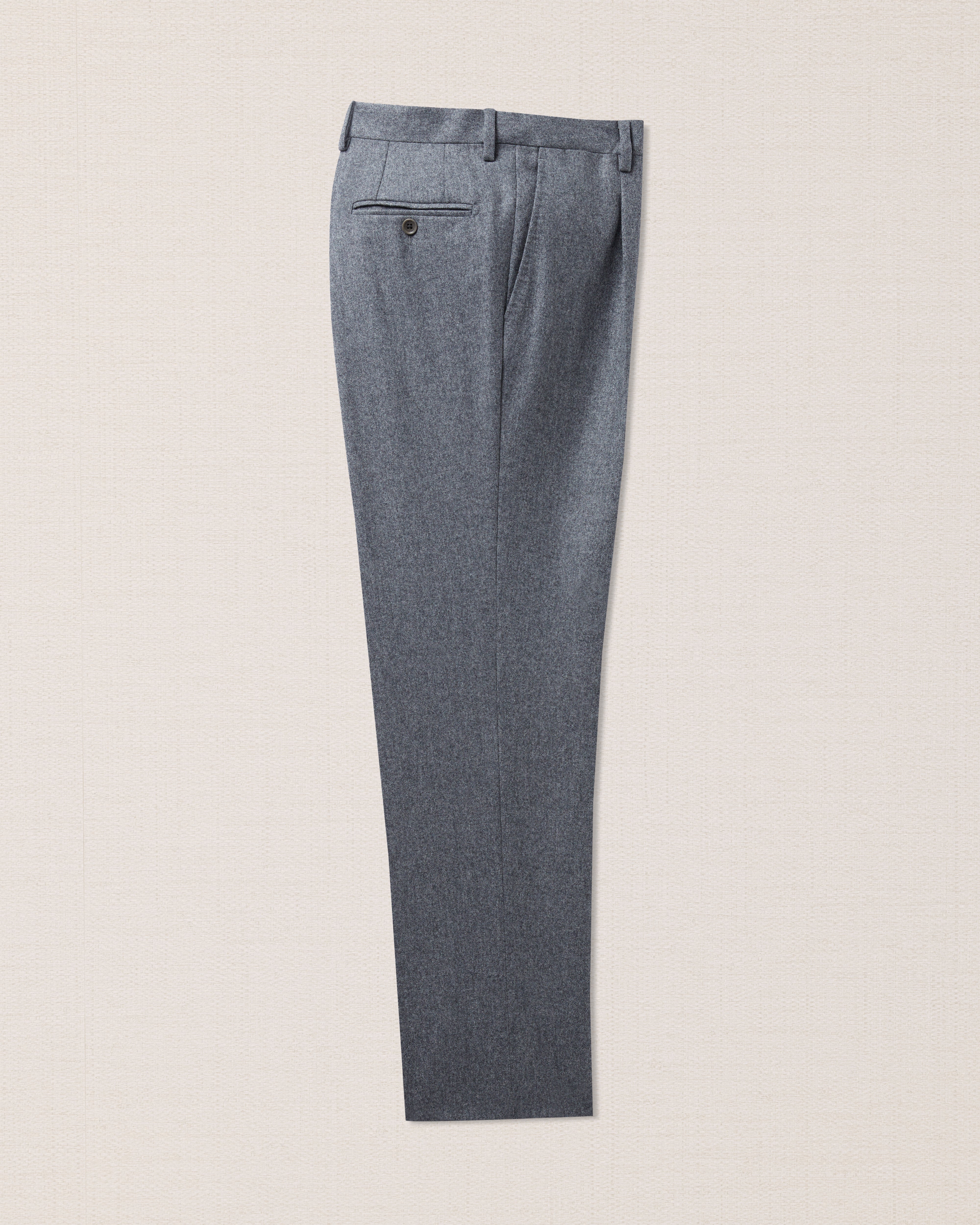Grey virgin wool trousers, Made in Italy | Velasca
