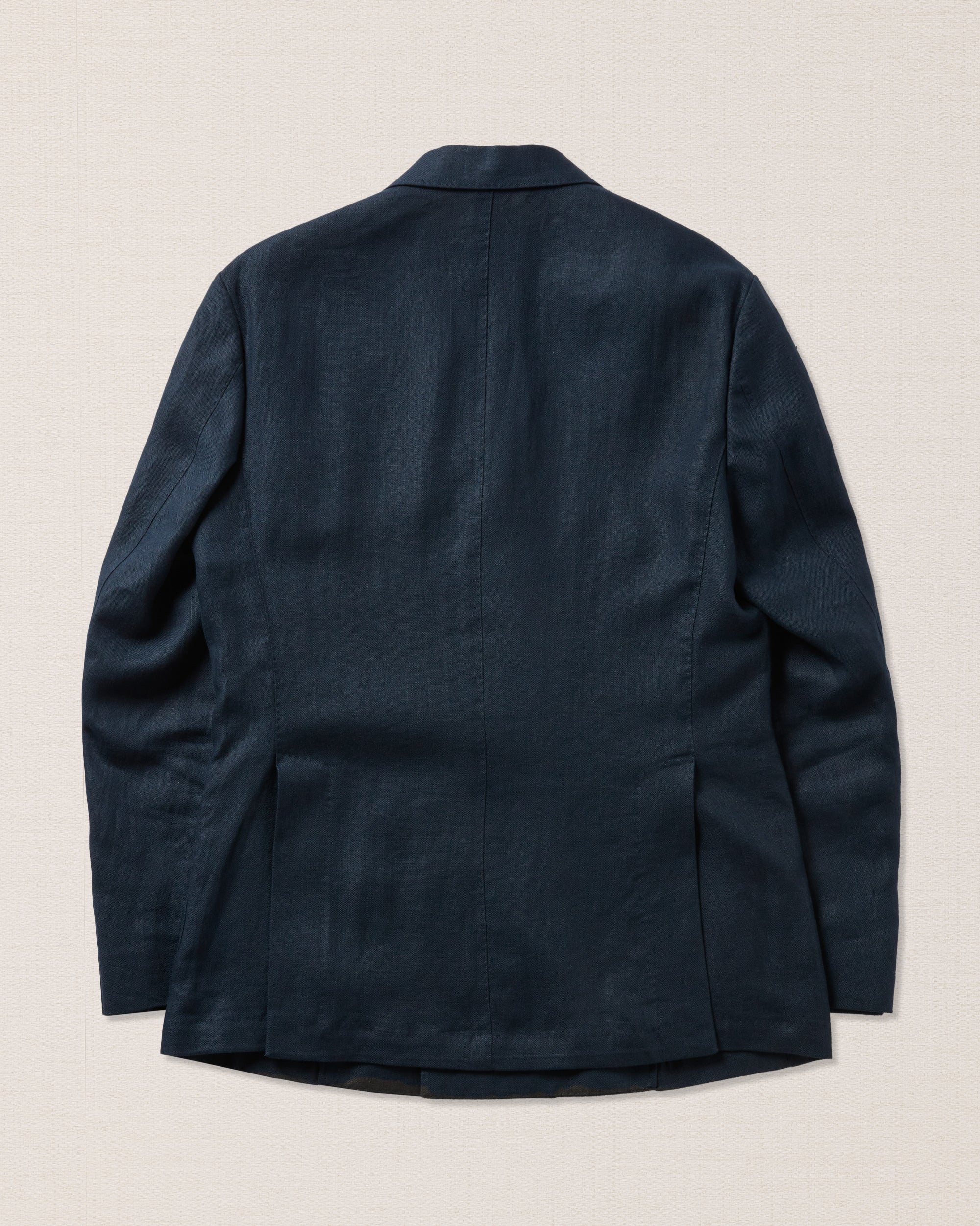 Blue linen double-breasted jacket, Made in Italy | Velasca