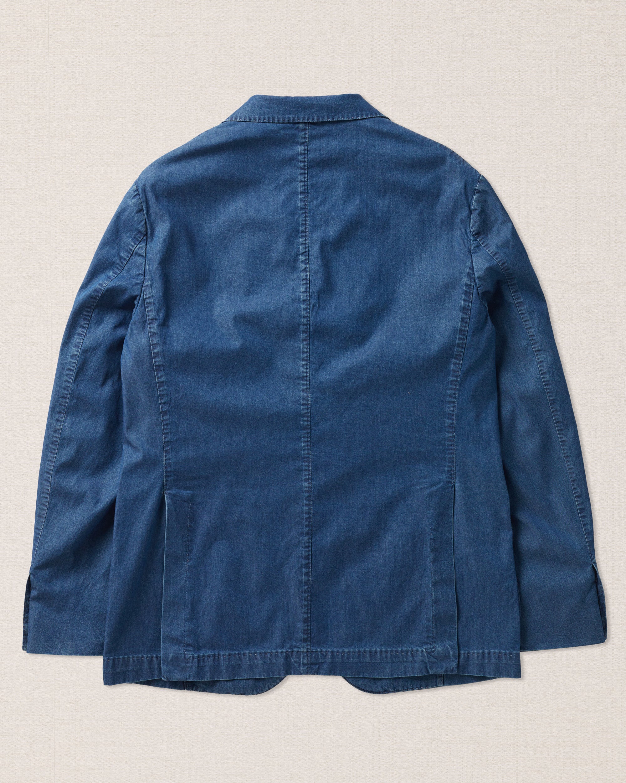 Chambray cotton casual blazer, Made in Italy | Velasca