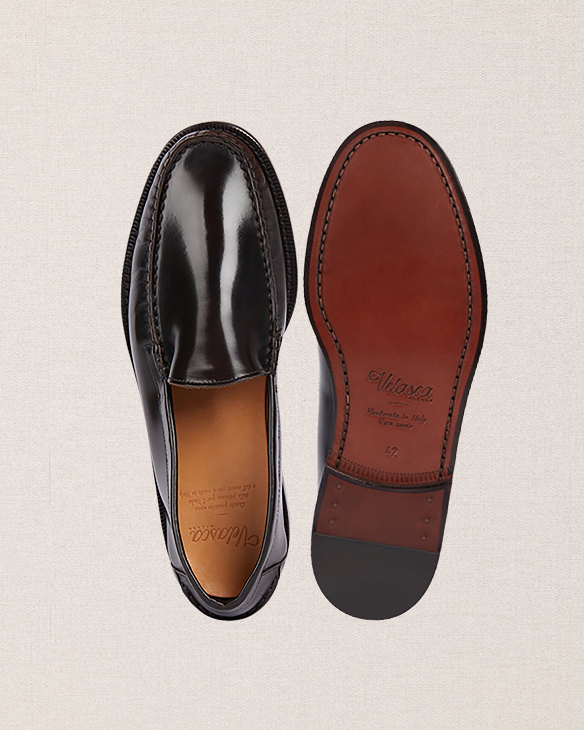 Velasca | Dark brown leather classic loafers. Made in Italy