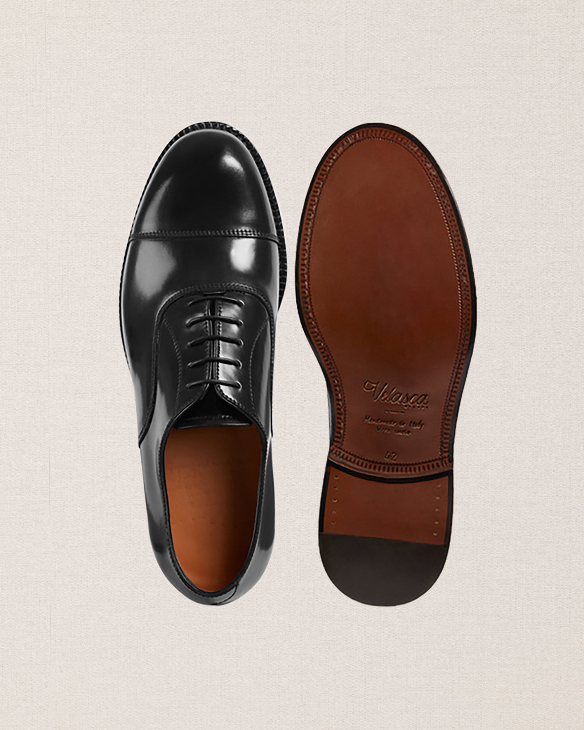 Velasca | Men's black Oxfords in cordovan leather