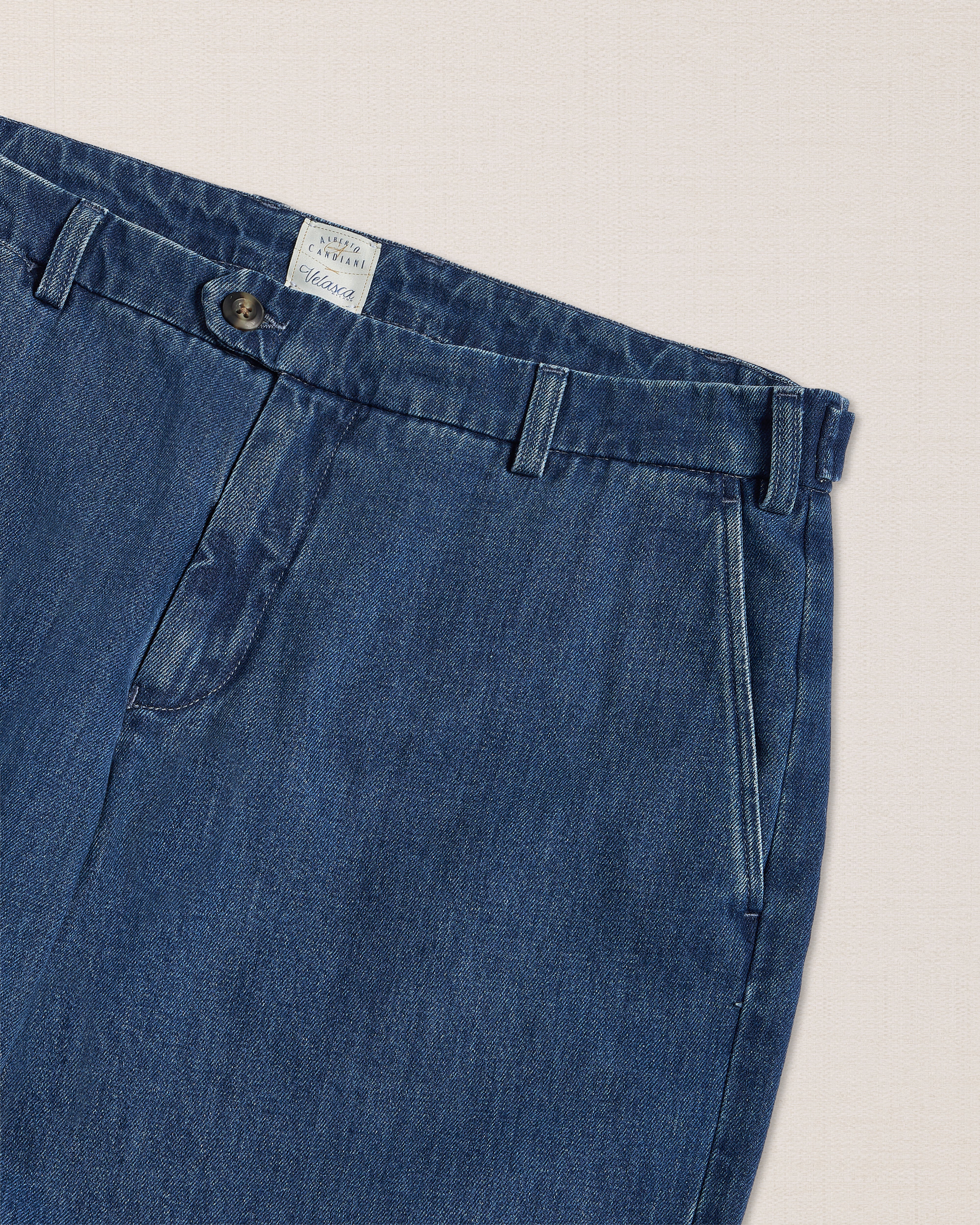 Candiani denim chino pants, made in Italy | Velasca