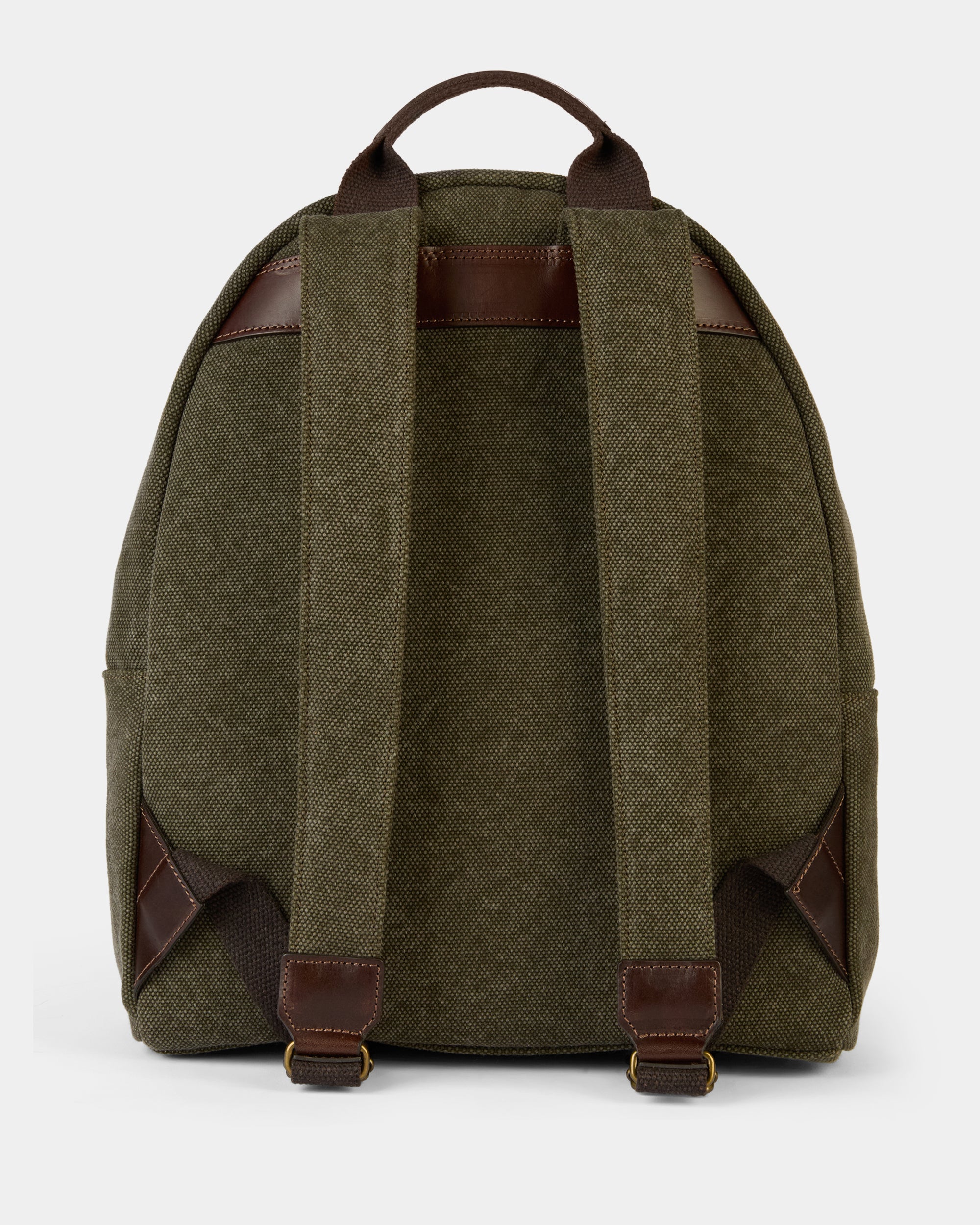 Canvas backpack with leather details, Made in Italy | Velasca