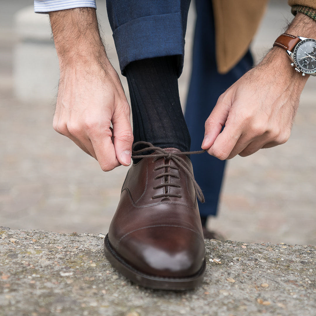 Men's minimal & classic full-grain leather Oxfords | Velasca