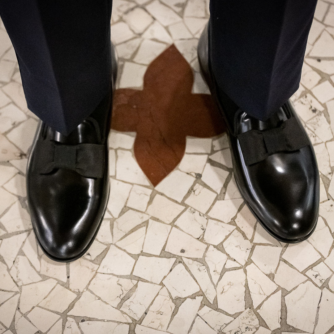 Opera Pump men's leather shoes with a tux | Fabio Attanasio