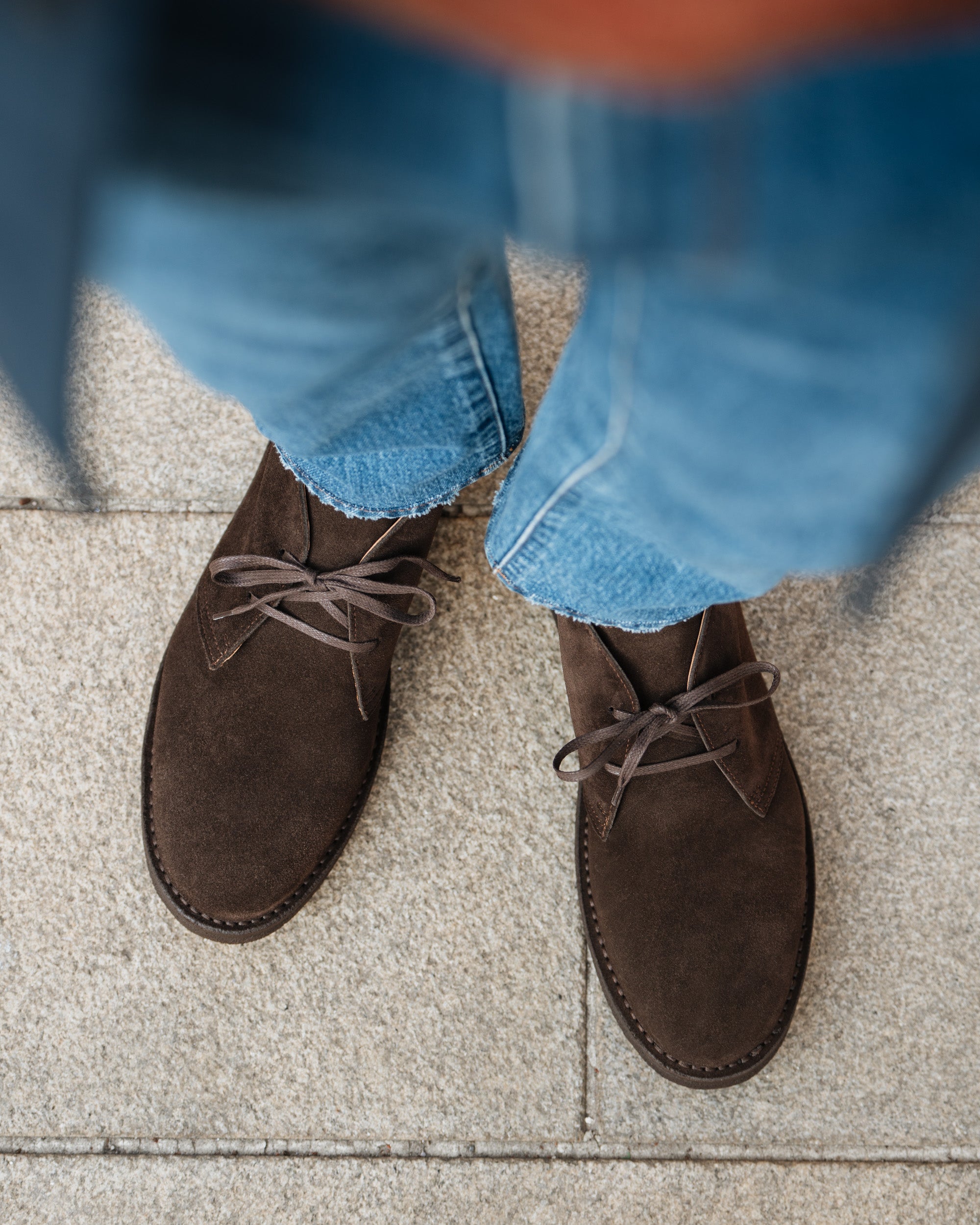 Dark brown dessert boots Clifford Desert Boot Dark Brown Suede – Drakes US main image 4