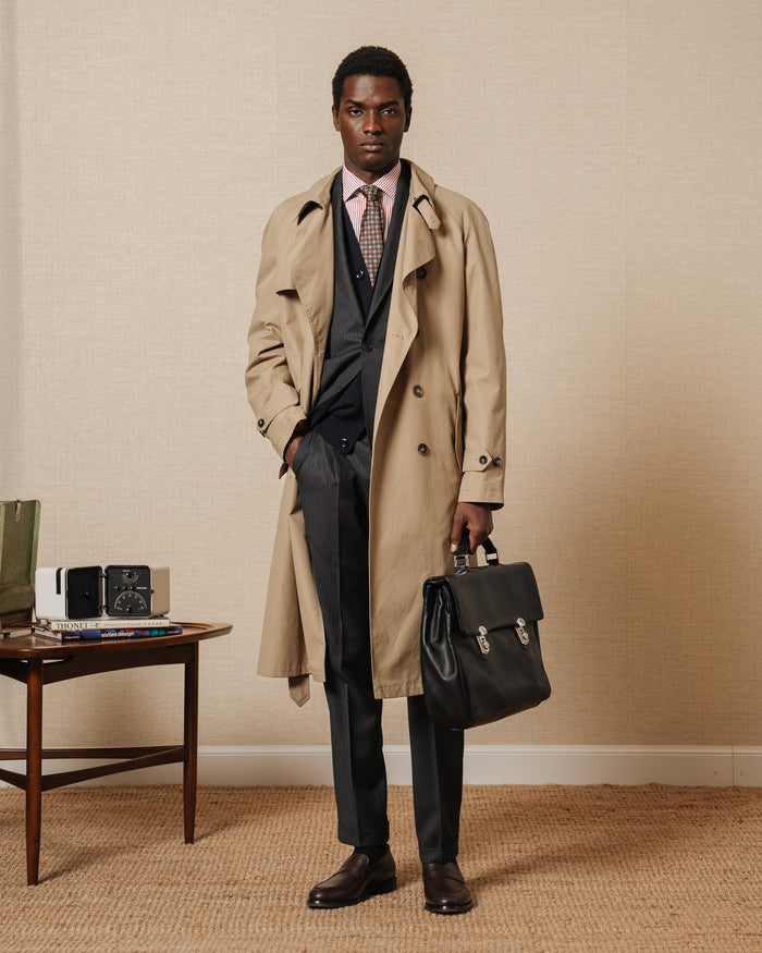 Velasca Rizzadin Brown tapered real leather penny loafers | Velasca