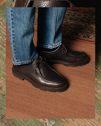 Estepa Smooth Leather Boots for Men with Artisanal Chipped Detail