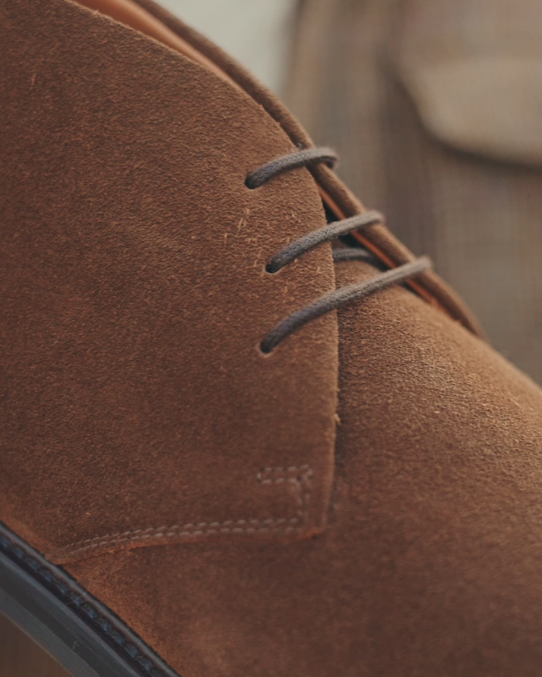カラカス(イタリア) SP Men's dark brown suede Ankle Boots | Velasca