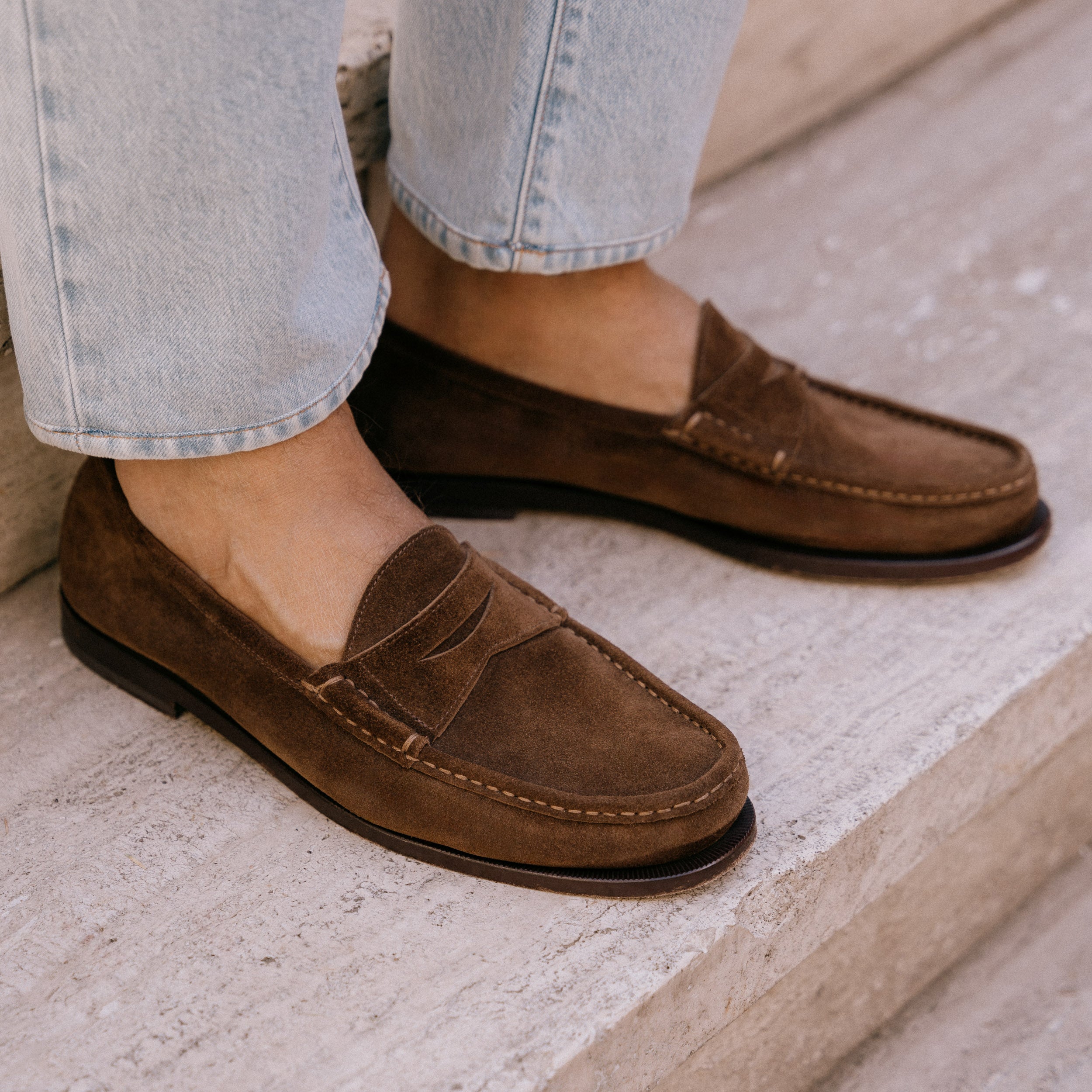 Men's brown tumbled leather Derby shoes | Velasca Men's brown tumbled leather Derby shoes | Velasca